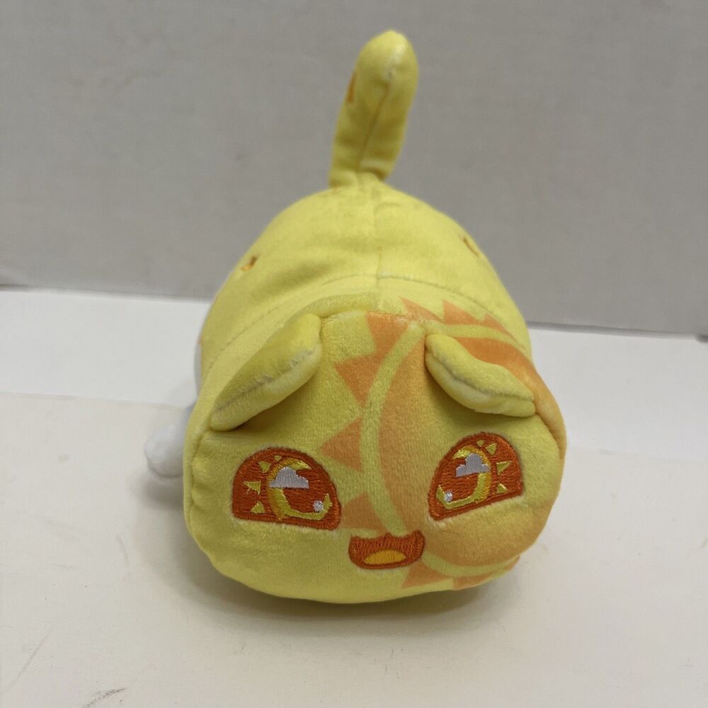 Aphmau MeeMeows Celestial Cat Yellow Sun Cat Litter 4 Stuffed Animal Plush 7"